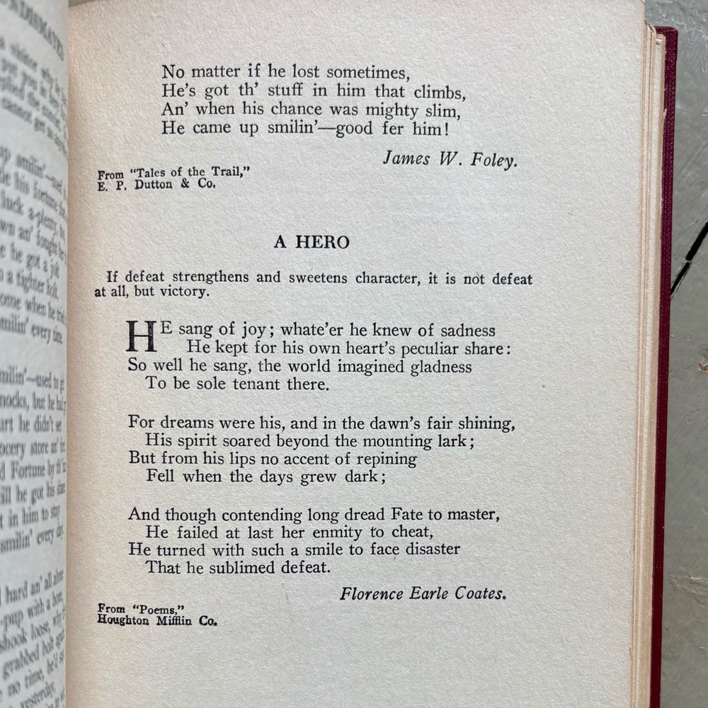 1924 It Can Be Done Poems of Inspiration Gilt Quatrefoil Poetry Inspirational - Picture 6 of 11